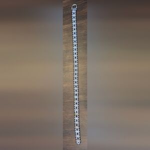 Black and White Patterned Women's Belt